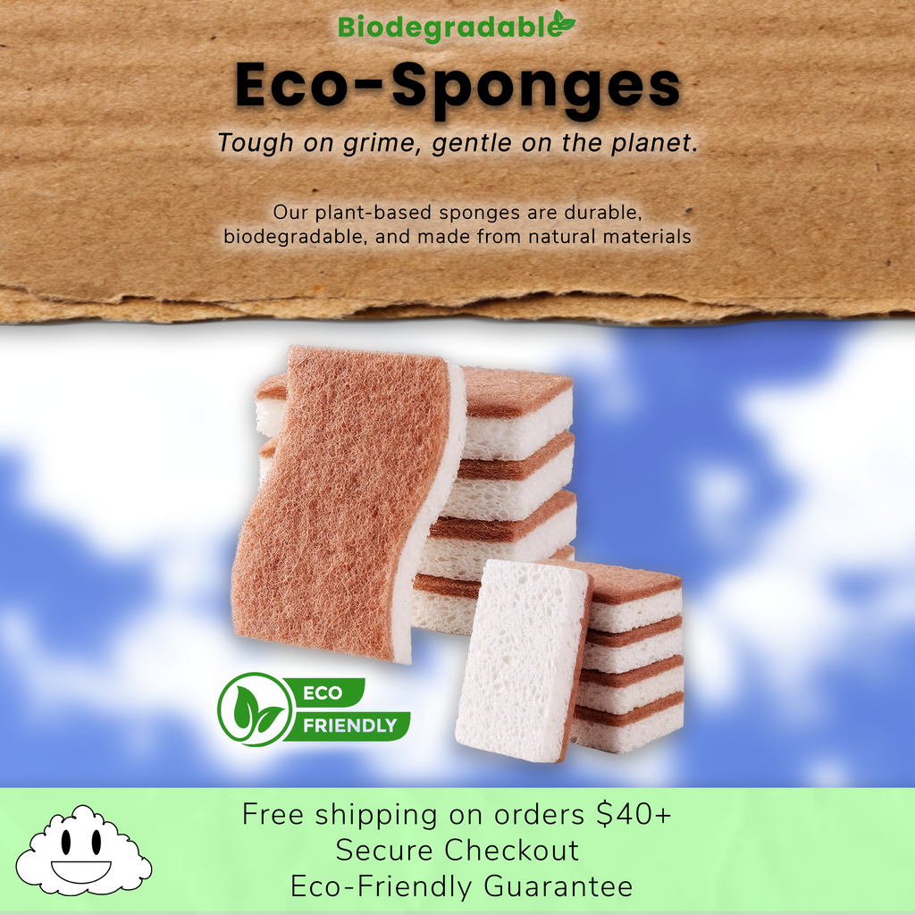 A Sponge made from... Sponge! Not Plastic. 🌱
