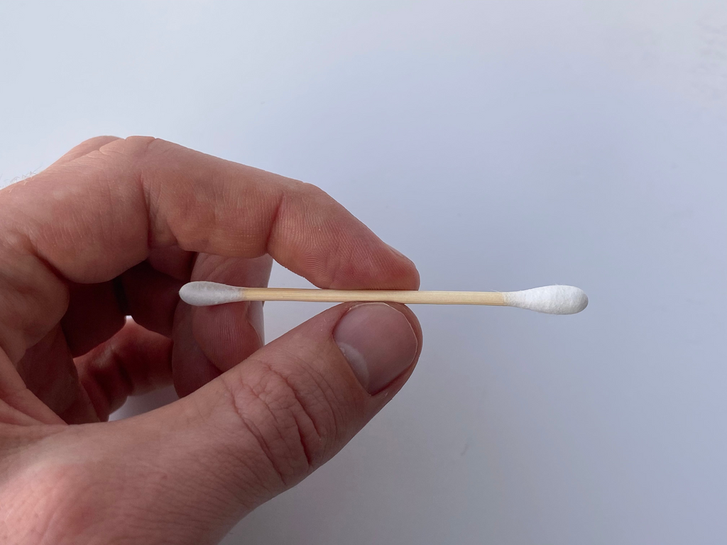 Eco Cotton Swabs — 100% plastic-free softness.