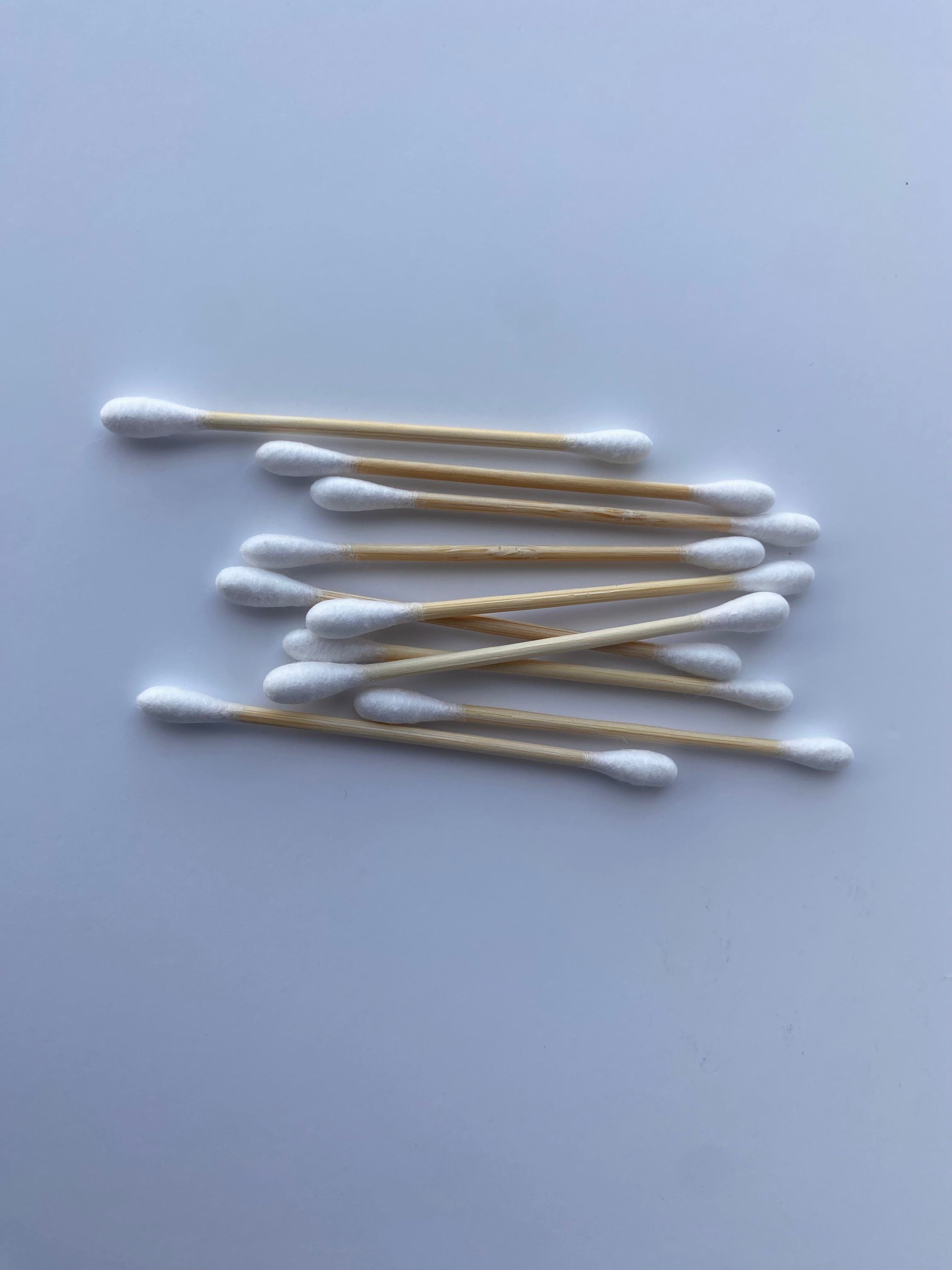 Eco Cotton Swabs — 100% plastic-free softness.